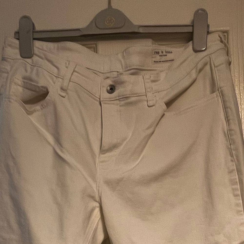 Rag & Bone Dylan Low-rise White Boyfriend Jeans